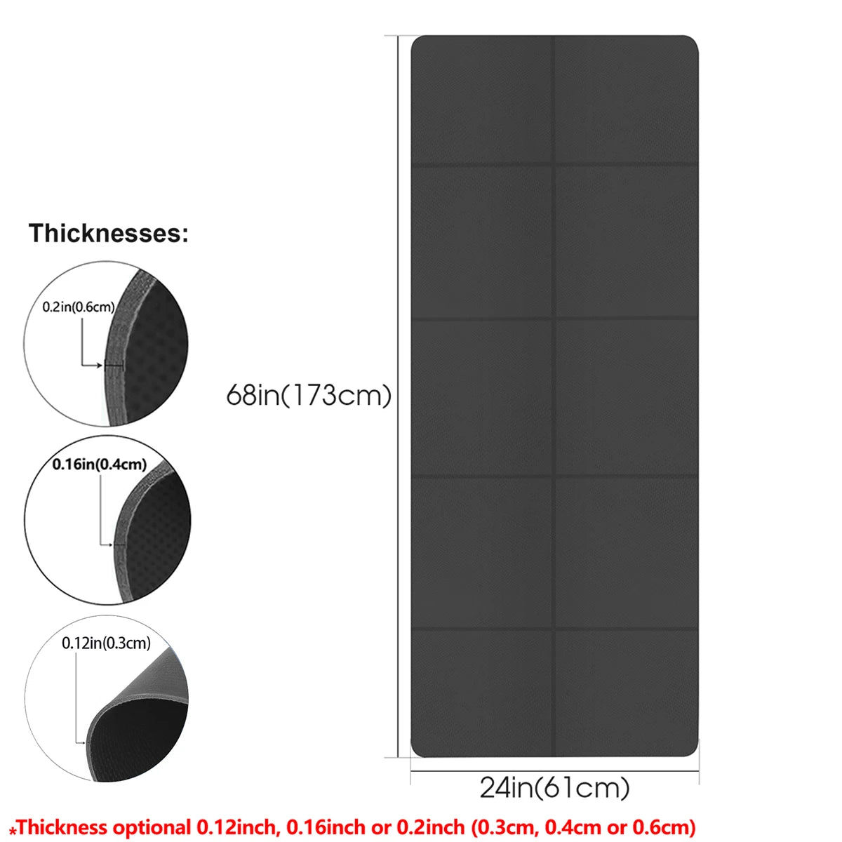 Eco Friendly Foldable Yoga Mat EVA Travel Exercise Mat