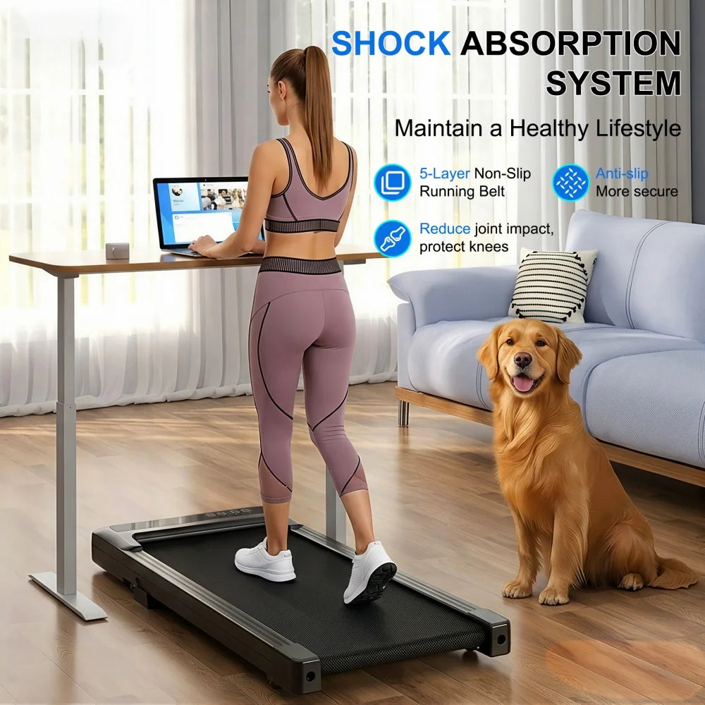 Superun Foldable Treadmill Walking Pad With Six Percent Incline 2.5HP
