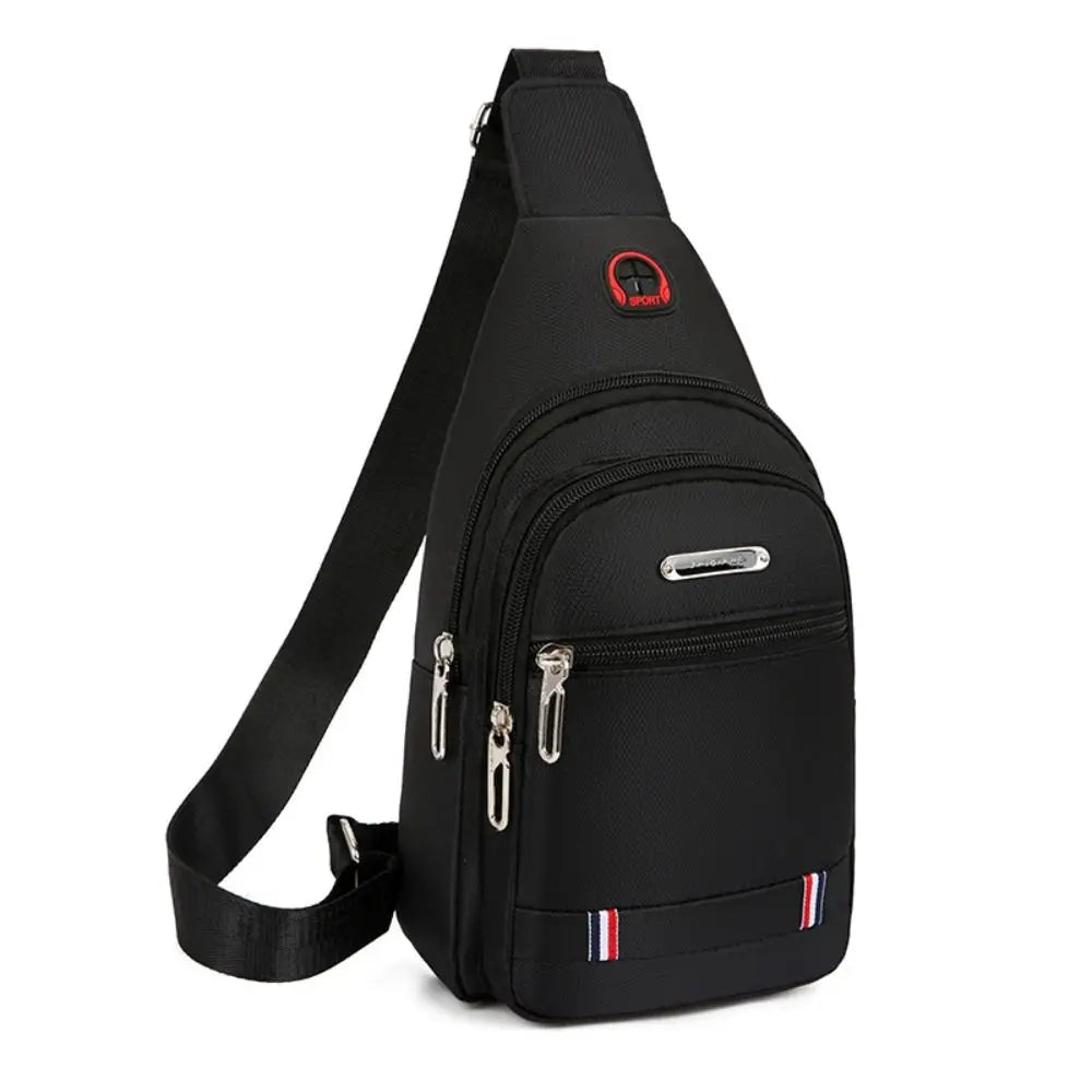 Men Messenger Crossbody Bag Oxford Cloth With USB Charge
