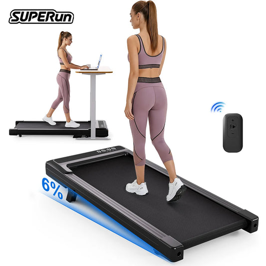 Superun Foldable Treadmill Walking Pad With Six Percent Incline 2.5HP
