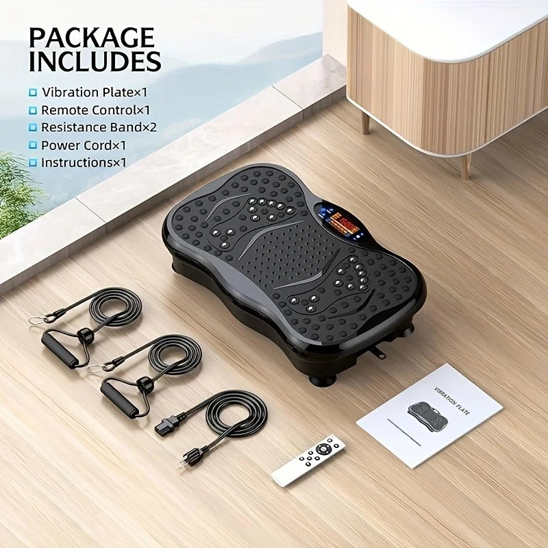 BZEQ USB Powered Exercise Machine With Resistance Bands Vibration Platform