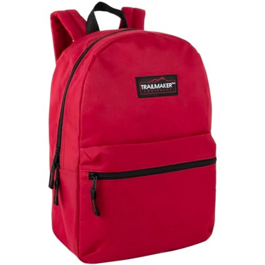 Unisex Nylon School Backpack With Adjustable Padded Straps