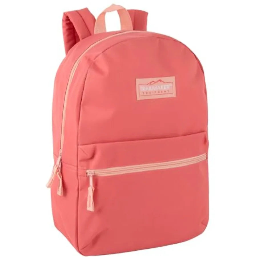 Unisex Nylon School Backpack With Padded Adjustable Straps