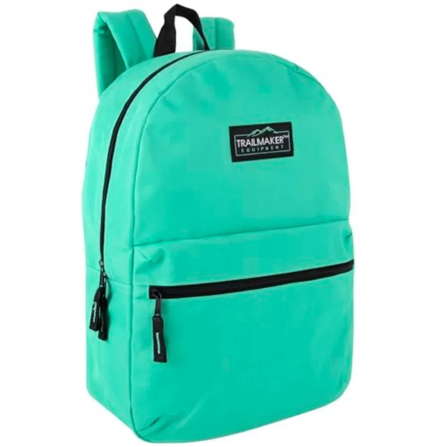 Unisex Nylon School Backpack With Adjustable Padded Straps
