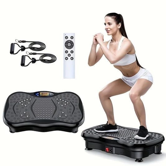 BZEQ USB Powered Exercise Machine With Resistance Bands Vibration Platform