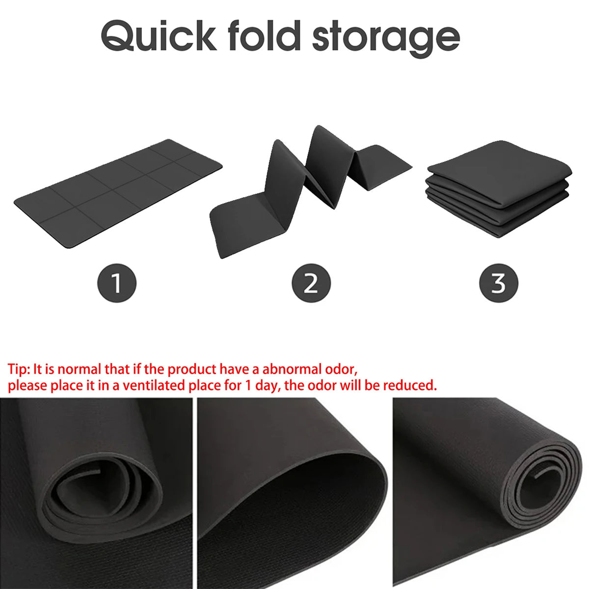 Eco Friendly Foldable Yoga Mat EVA Travel Exercise Mat