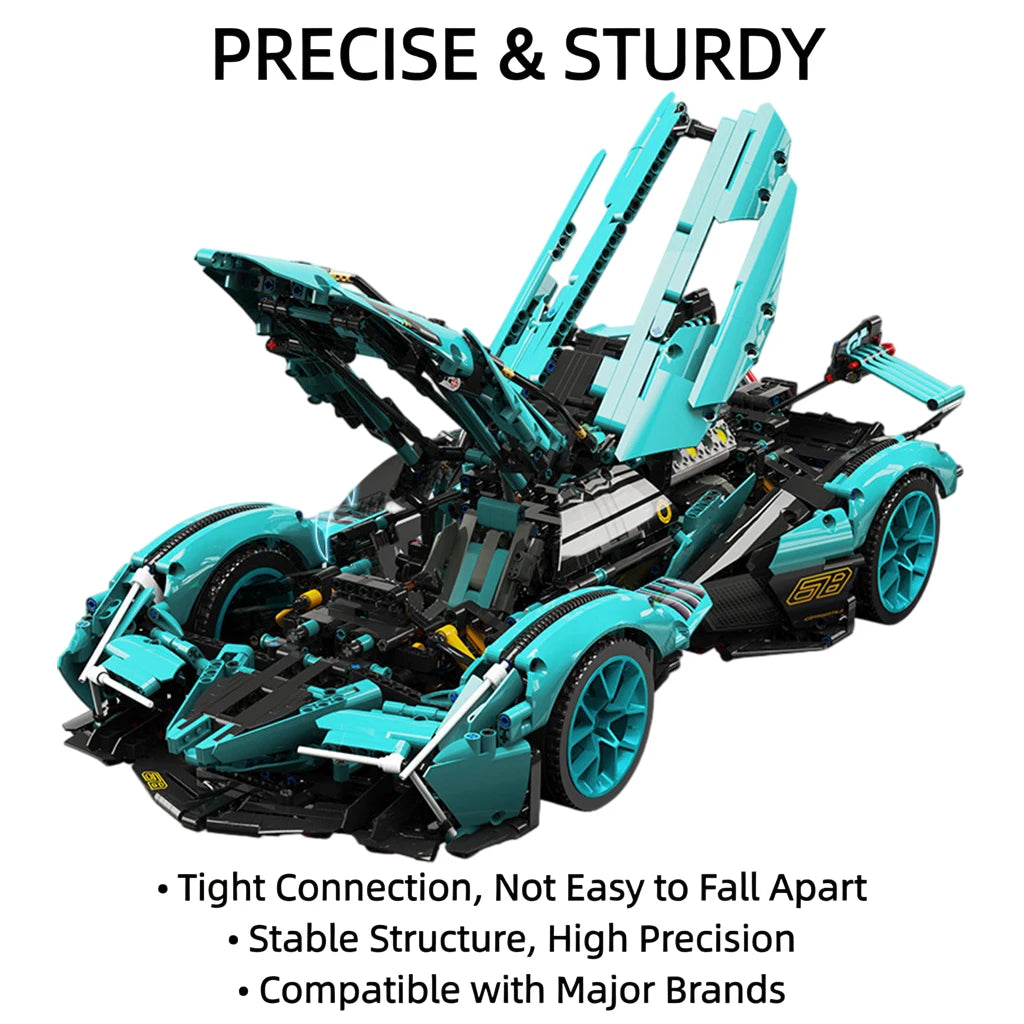 V12 Block Roadster RC Building Block Set Compatible With Lego