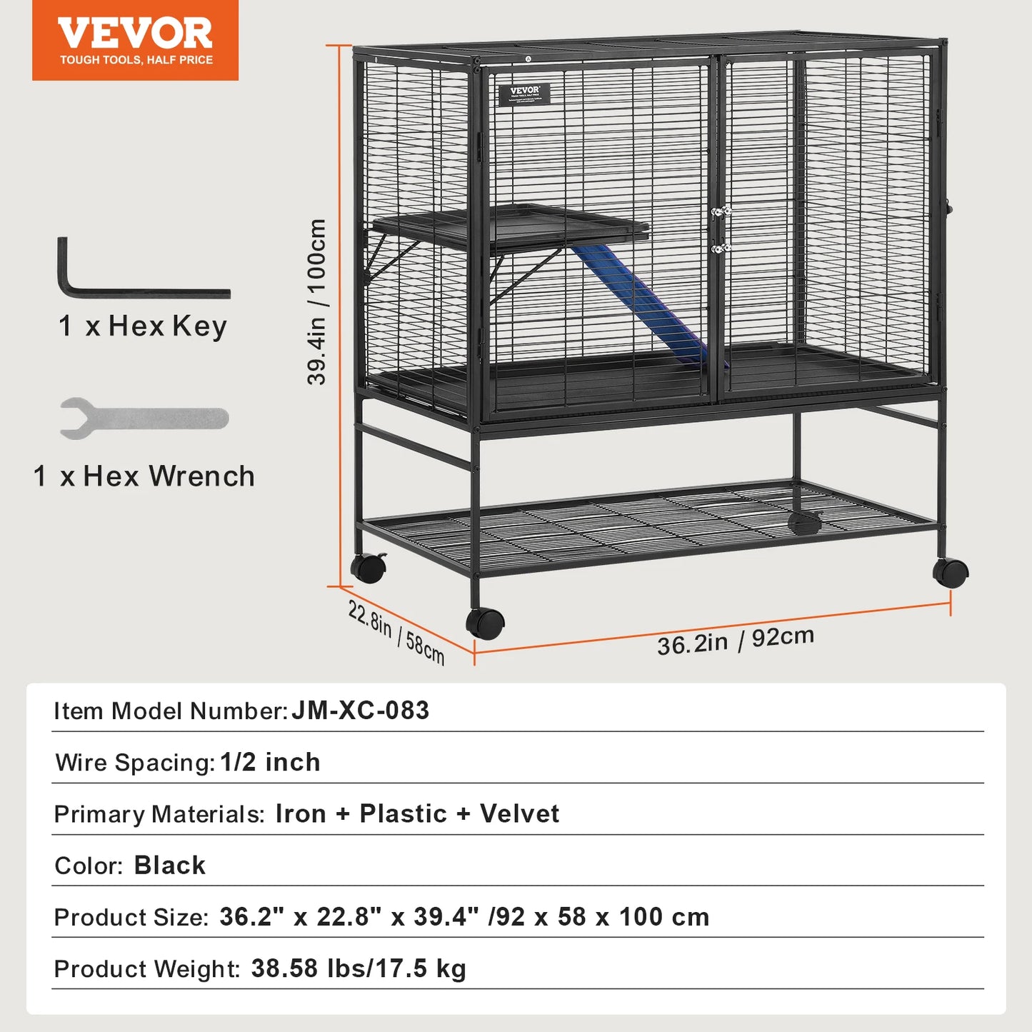 SucceBuy 4-Tier Critter Nation Cage For Small Animals