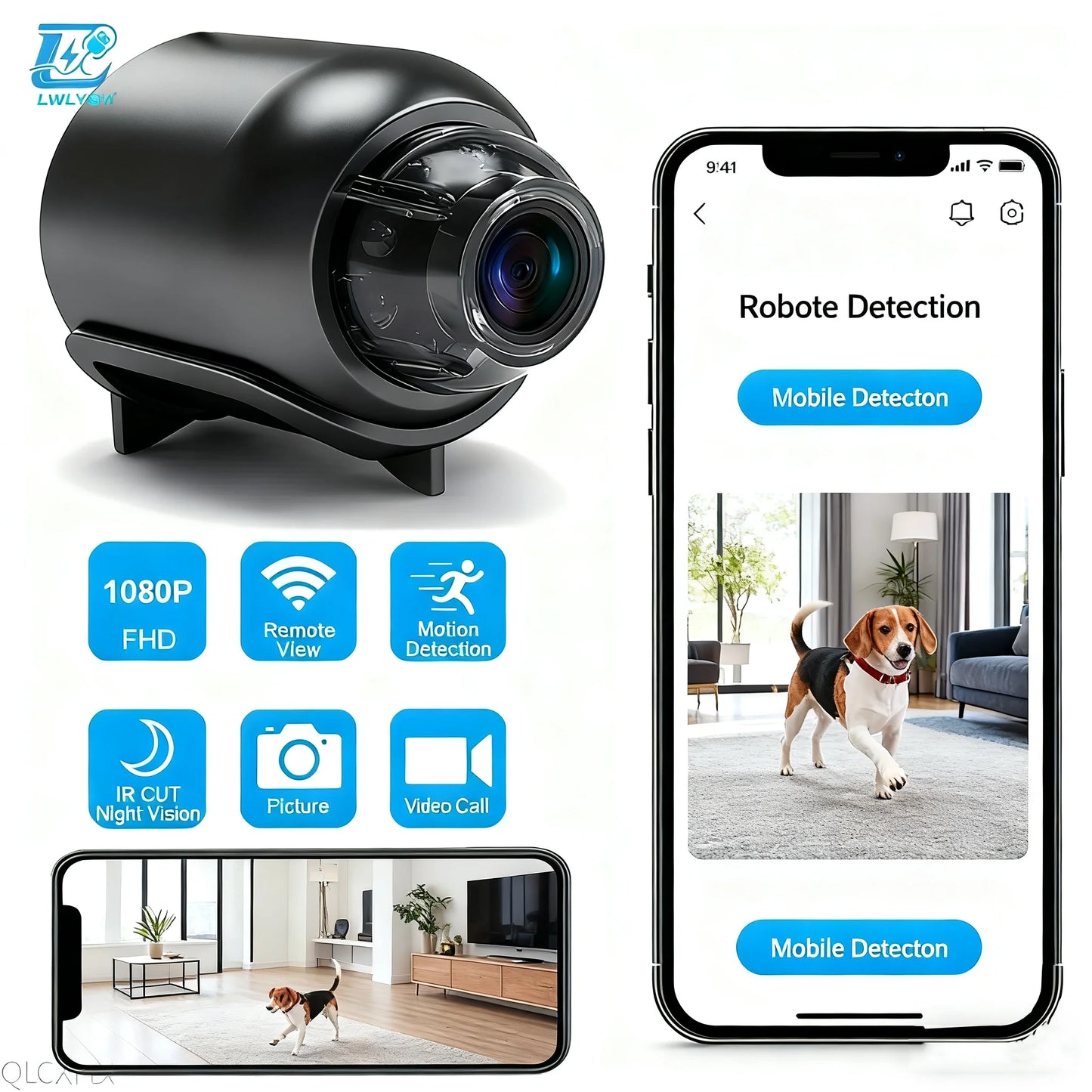Mini WiFi Camera 1080P Night Vision X5 Motion Detection