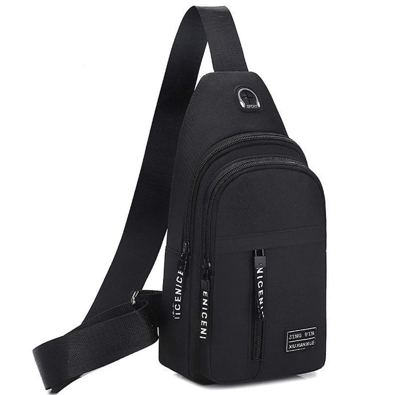 Men Crossbody Sling Bag Multifunction Travel Shoulder Bag