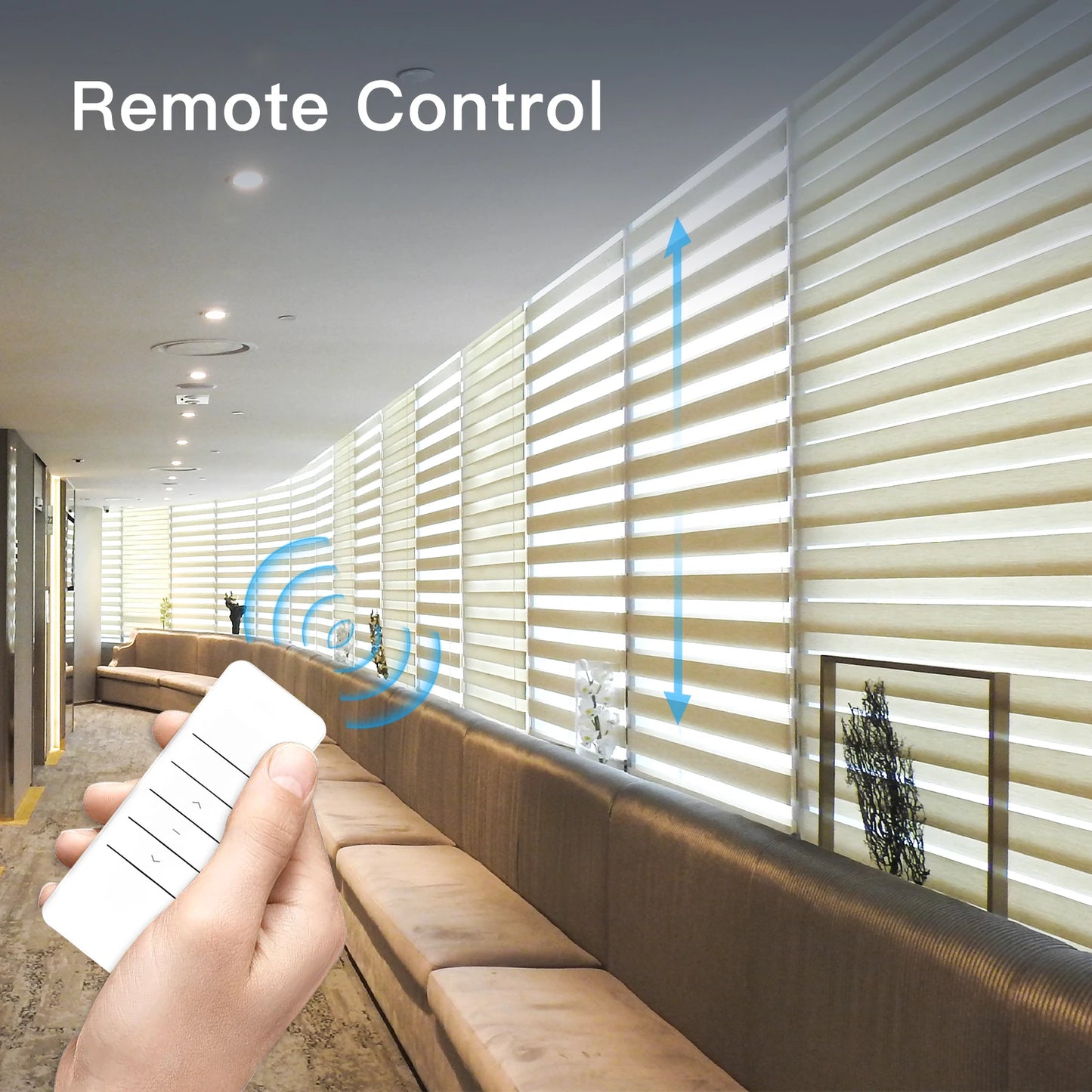 MOES Tuya WiFi Smart Motorized Roller Blinds Kit Remote