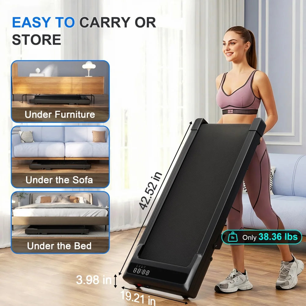 Superun Foldable Treadmill Walking Pad With Six Percent Incline 2.5HP