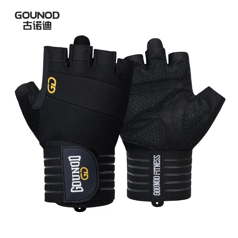 GOUNOD Weightlifting Gloves Breathable Anti Slip Wrist Support