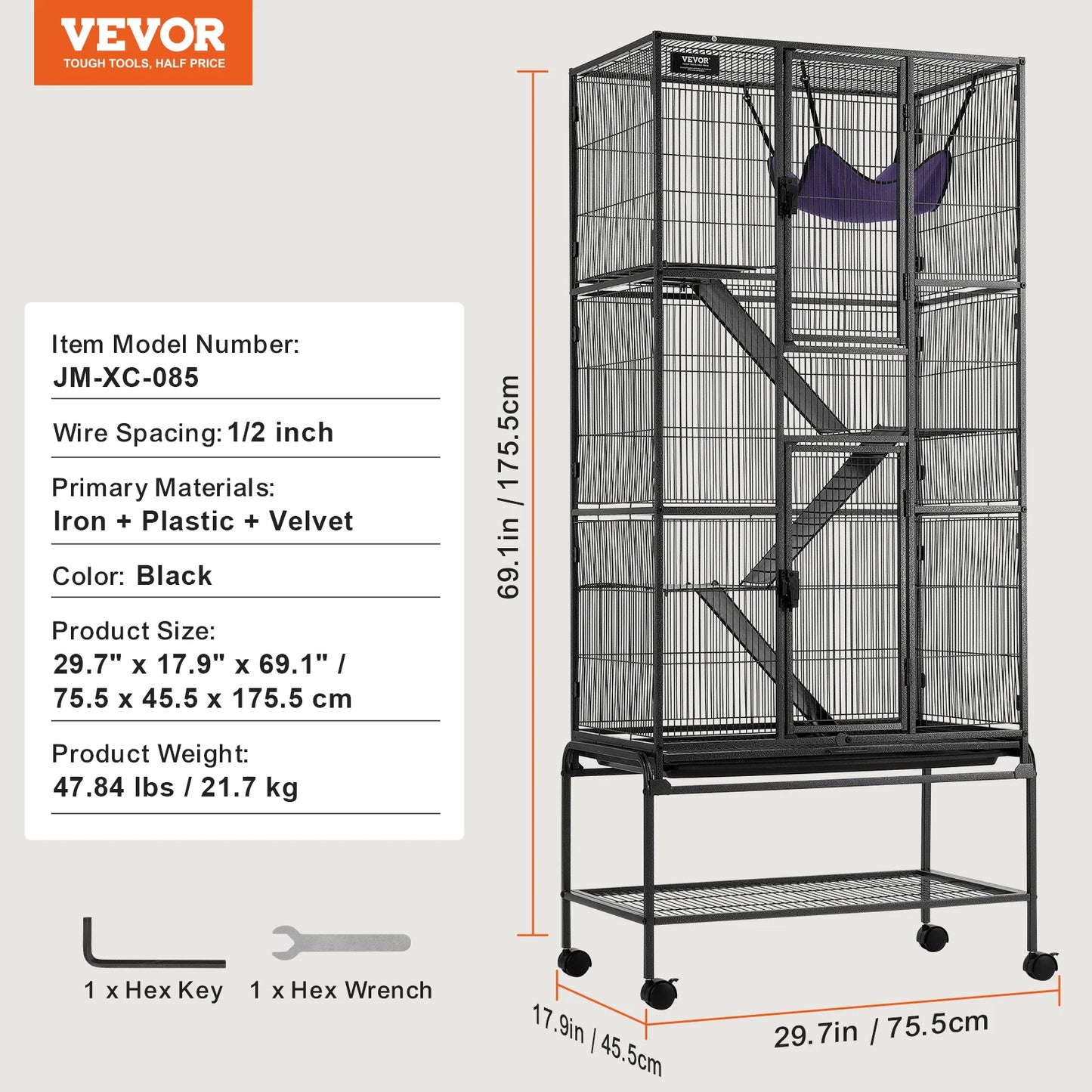 SucceBuy 4-Tier Critter Nation Cage For Small Animals