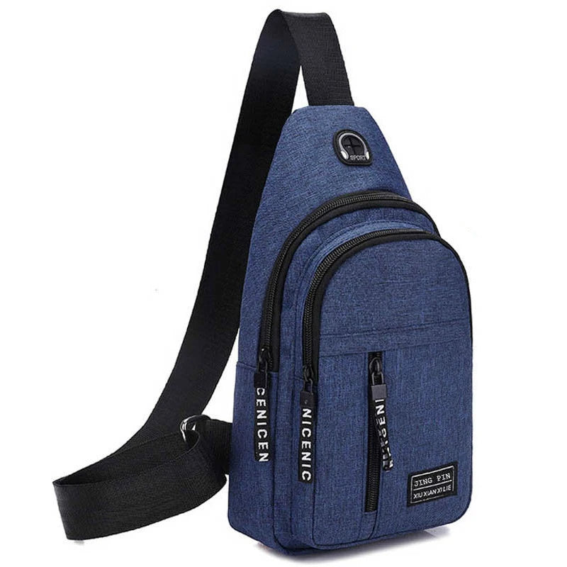 Men Crossbody Sling Bag Multifunction Travel Shoulder Bag