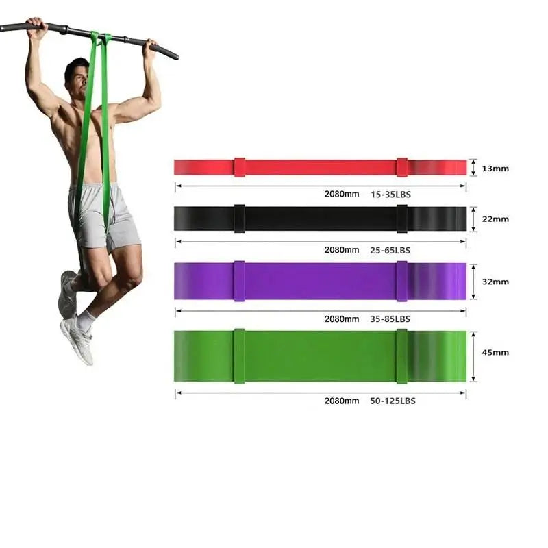Pull Up Assistance Bands With Four Level Resistance Training