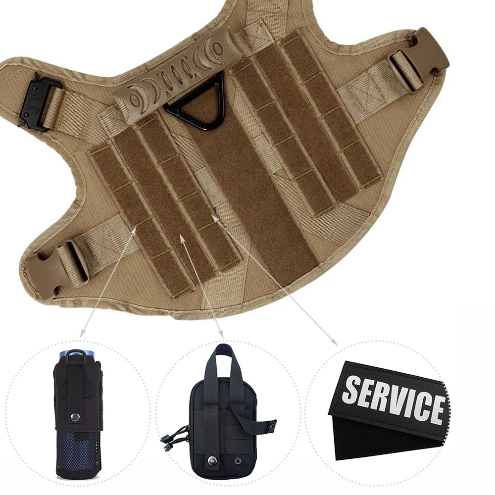 PETRAVEL CN Dog Harness And Leash Set For German Shepherd Malinois Training
