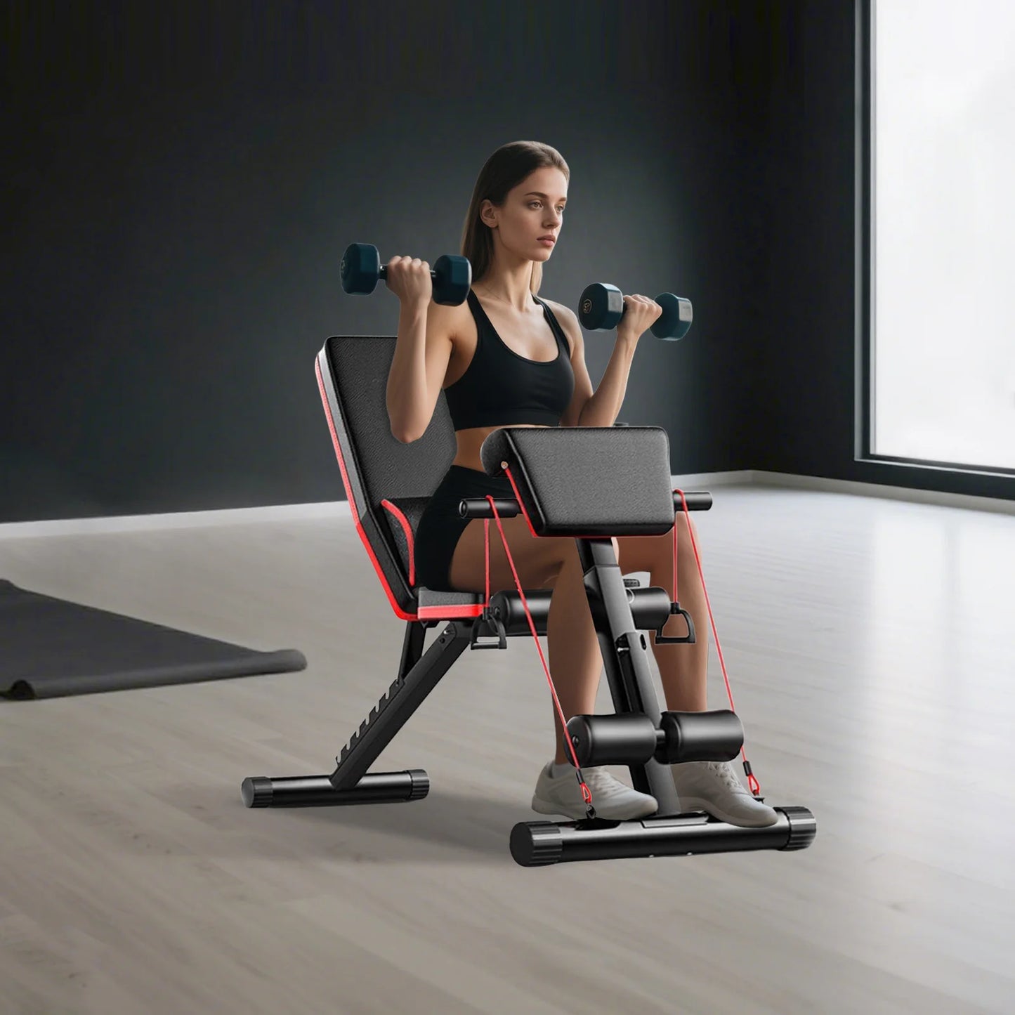 Multifunctional Deadlift Board For Home Fitness And Adjustable Bench