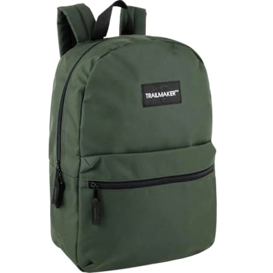 Unisex Nylon School Backpack With Padded Adjustable Straps