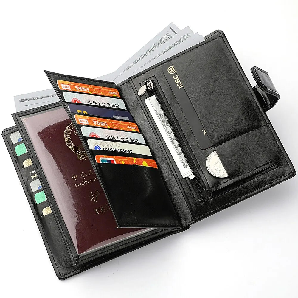DEABOLAR Travel Passport Bag Multi Card Holder Wallet