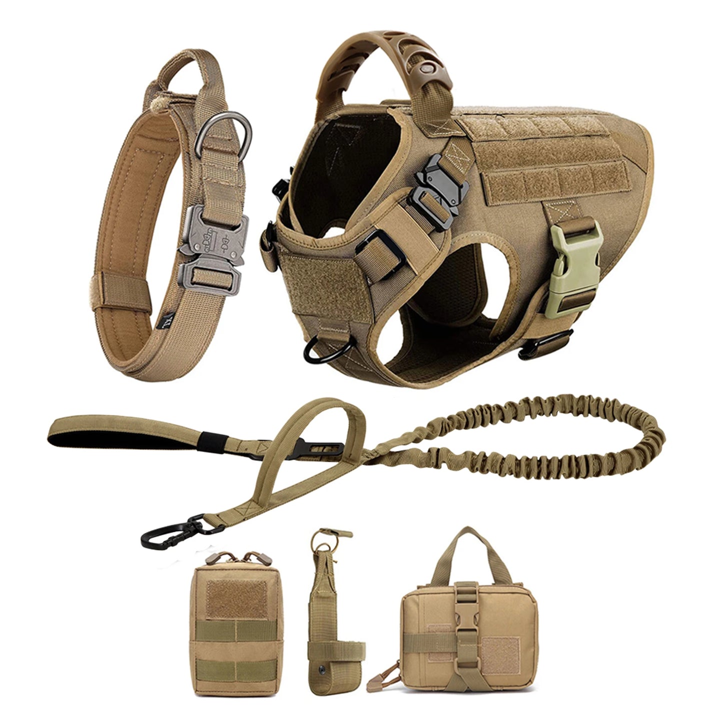 PETRAVEL CN Dog Harness And Leash Set For German Shepherd Malinois Training