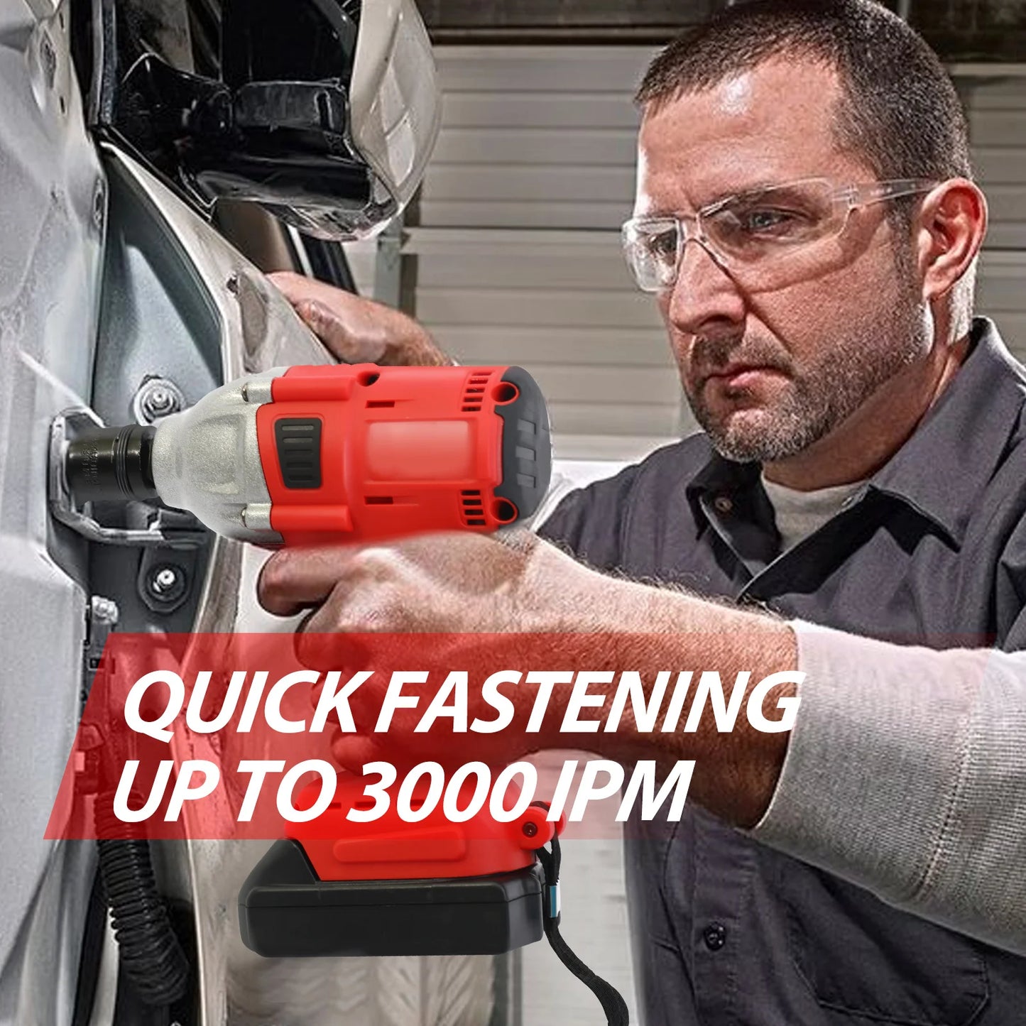 20V Cordless Impact Wrench Set With Brushless Drill Driver