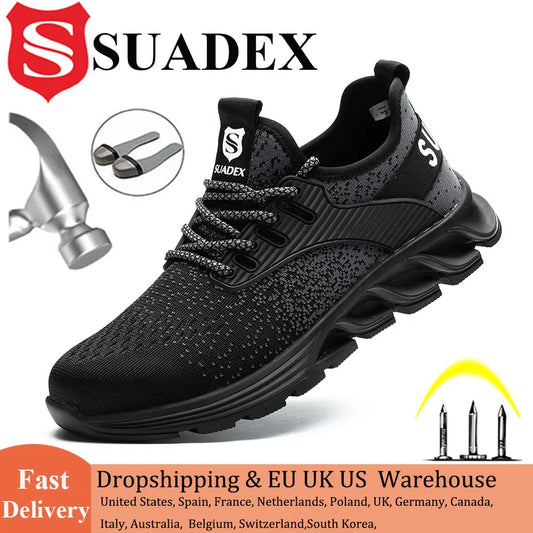 SUADEX Safety Shoes Steel Toe For Men And Women
